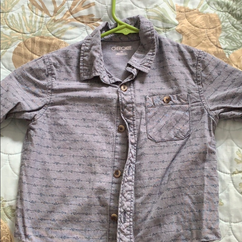 Blue arrow button up